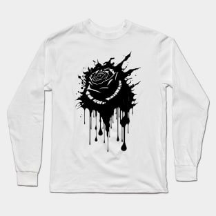 black rose Long Sleeve T-Shirt